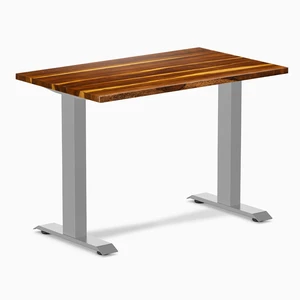 Desky Zero Mini Hardwood Office Desk - Pheasantwood / 40 x 24 in / Gray Desky Zero Mini Hardwood Office Desk - Pheasantwood / 40 x 24 in / Gray