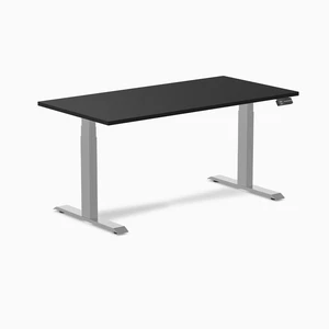 Desky Alpha Dual Sit Stand Gaming Desk - Straight Edge / 59.1 x 29.5 in / Gray Desky Alpha Dual Sit Stand Gaming Desk - Straight Edge / 59.1 x 29.5 in / Gray