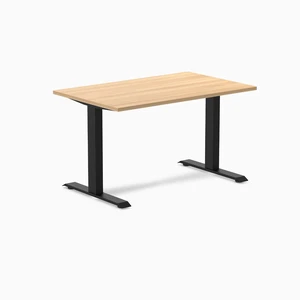 Desky Zero Laminate Office Desk - Sublime Teak / 47.2 x 29.5 in / Matte Black Desky Zero Laminate Office Desk - Sublime Teak / 47.2 x 29.5 in / Matte Black