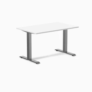 Desky Zero Laminate Office Desk - White / 47.2 x 29.5 in / Space Gray Desky Zero Laminate Office Desk - White / 47.2 x 29.5 in / Space Gray