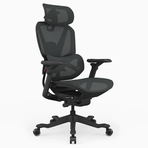 Desky Contourra Ergonomic Mesh Chair - Black / Without Footrest Desky Contourra Ergonomic Mesh Chair - Black / Without Footrest