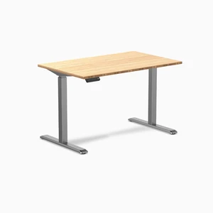 Desky Single Sit Stand Desk - Bamboo / 47.2 x 29.5 in / Space Gray Desky Single Sit Stand Desk - Bamboo / 47.2 x 29.5 in / Space Gray