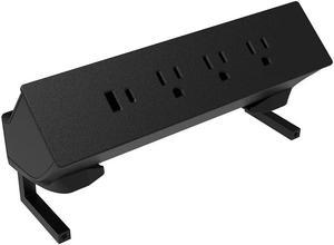 Desky On Desk Power Rail - Black / Starter Power Cable