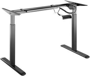 Desky Single Sit Stand Desk Frame - Matte Black