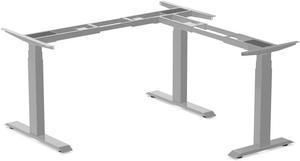 Desky Sit Stand L-Shape Desk Frame - Grey