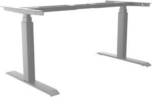 Desky Dual Sit Stand Desk Frame - Grey