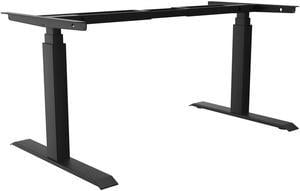 Desky Dual Sit Stand Desk Frame - Matte Black