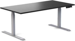 Desky Alpha Dual Sit Stand Gaming Desk - Straight Edge / 70.9" x 29.5" / Grey