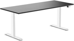 Desky Dual Laminate Sit Stand Desk - Black / 70.9 x 29.5 inches / White