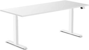 Desky Dual Laminate Sit Stand Desk - White / 70.9 x 29.5 inches / White