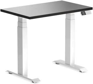 Desky Dual Mini Sit Stand Desk - Black / 32 x 20 inches / White