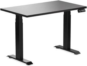 Desky Dual Mini Sit Stand Desk - Black / 40 x 24 inches / Matte Black