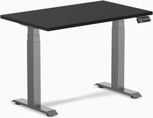 Desky Dual Mini Sit Stand Desk - Black / 40 x 24 inches / Space Grey