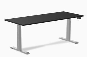 Desky Alpha Dual Sit Stand Gaming Desk - Straight Edge / 70.9" x 29.5" / Grey