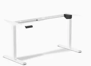 Desky Single Sit Stand Desk Frame - White Desky Single Sit Stand Desk Frame - White