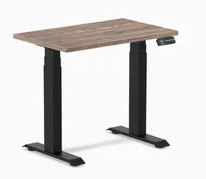 Desky Dual Mini Sit Stand Desk - Black / 32 x 20 inches / Grey Desky Dual Mini Sit Stand Desk - Black / 32 x 20 inches / Grey