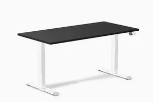Desky Alpha Dual Sit Stand Gaming Desk - Straight Edge / 59.1 x 29.5 inches / White