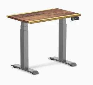 Desky Dual Mini Hardwood Sit Stand Desk - Saman / 32 x 20 inches / Space Grey Desky Dual Mini Hardwood Sit Stand Desk - Saman / 32 x 20 inches / Space Grey