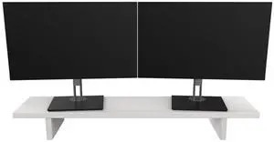 Desky Monitor Stand - White Laminate