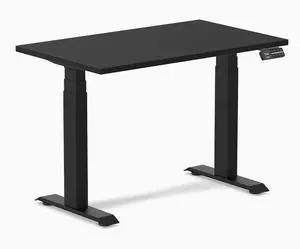 Desky Dual Mini Sit Stand Desk - Black / 40 x 24 inches / Matte Black