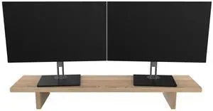Desky Monitor Stand - White Ash Hardwood