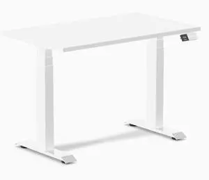 Desky Dual Mini Sit Stand Desk - White / 40 x 24 inches / White Desky Dual Mini Sit Stand Desk - White / 40 x 24 inches / White