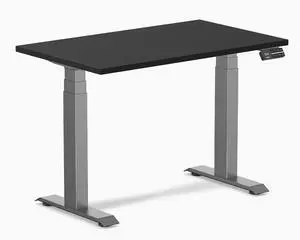 Desky Dual Mini Sit Stand Desk - Black / 40 x 24 inches / Space Grey Desky Dual Mini Sit Stand Desk - Black / 40 x 24 inches / Space Grey