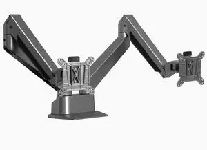 Desky Dual Monitor Arm - Space Grey