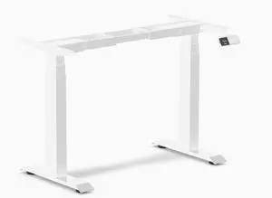 Desky Dual Mini Standing Desk Frame - White