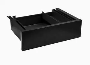 Desky Minimal Under Desk Drawer - Black Laminate / Black