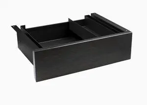 Desky Minimal Under Desk Drawer - Dark Bamboo / Black