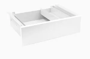 Desky Minimal Under Desk Drawer - White Laminate / White