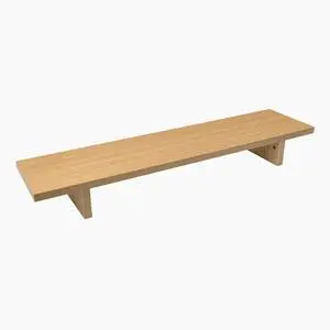 Desky Minimal Monitor Stand - Select Beech Laminate