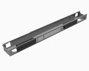 Quad Frame Channel + Mounting Brackets - 6 Plugs / Gray Quad Frame Channel + Mounting Brackets - 6 Plugs / Gray