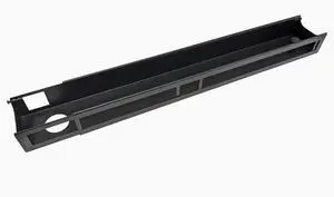 Quad Frame Channel + Mounting Brackets - 0 Plugs / Black Quad Frame Channel + Mounting Brackets - 0 Plugs / Black