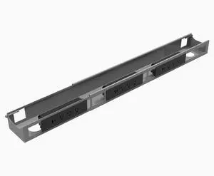 Quad Frame Channel + Mounting Brackets - 9 Plugs / Gray Quad Frame Channel + Mounting Brackets - 9 Plugs / Gray