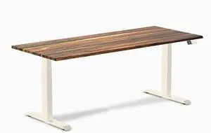Desky Dual Hardwood Sit Stand Desk - Pheasantwood / 72 x 30 inches / Wheat Desky Dual Hardwood Sit Stand Desk - Pheasantwood / 72 x 30 inches / Wheat
