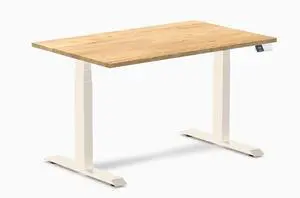 Desky Dual Hardwood Sit Stand Desk - White Oak / 48 x 30 inches / Wheat Desky Dual Hardwood Sit Stand Desk - White Oak / 48 x 30 inches / Wheat