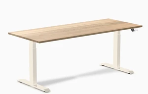 Desky Dual Hardwood Sit Stand Desk - White Ash / 72 x 30 inches / Wheat Desky Dual Hardwood Sit Stand Desk - White Ash / 72 x 30 inches / Wheat