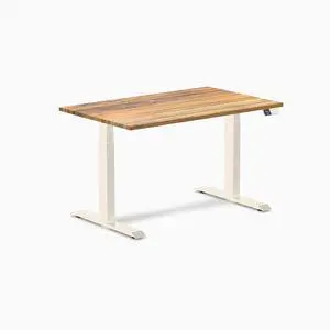 Desky Dual Hardwood Sit Stand Desk - Teak / 48 x 30 inches / Wheat Desky Dual Hardwood Sit Stand Desk - Teak / 48 x 30 inches / Wheat