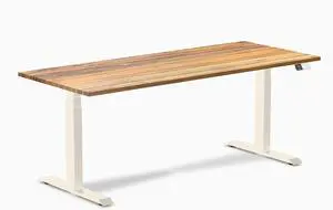 Desky Dual Hardwood Sit Stand Desk - Teak / 72 x 30 inches / Wheat Desky Dual Hardwood Sit Stand Desk - Teak / 72 x 30 inches / Wheat