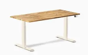 Desky Dual Hardwood Sit Stand Desk - Acacia / 60 x 30 inches / Wheat Desky Dual Hardwood Sit Stand Desk - Acacia / 60 x 30 inches / Wheat