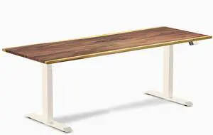 Desky Dual Hardwood Sit Stand Desk - Saman / 80 x 30 inches / Wheat Desky Dual Hardwood Sit Stand Desk - Saman / 80 x 30 inches / Wheat