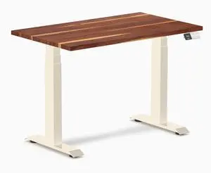 Desky Dual Mini Hardwood Sit Stand Desk - Pheasantwood / 40 x 24 inches / Wheat Desky Dual Mini Hardwood Sit Stand Desk - Pheasantwood / 40 x 24 inches / Wheat
