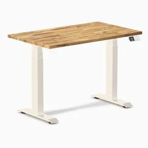 Desky Dual Mini Hardwood Sit Stand Desk - Acacia / 40 x 24 inches / Wheat Desky Dual Mini Hardwood Sit Stand Desk - Acacia / 40 x 24 inches / Wheat