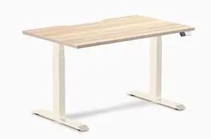 Desky Dual Scalloped Laminate Sit Stand Desk - Classic Oak / 47.2 x 29.5 inches / Wheat Desky Dual Scalloped Laminate Sit Stand Desk - Classic Oak / 47.2 x 29.5 inches / Wheat