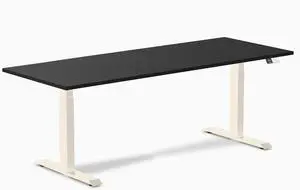 Desky Dual Laminate Sit Stand Desk - Black / 78.7 x 29.5 inches / Wheat Desky Dual Laminate Sit Stand Desk - Black / 78.7 x 29.5 inches / Wheat