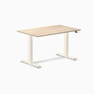 Desky Dual Laminate Sit Stand Desk - Classic Oak / 47.2 x 29.5 inches / Wheat Desky Dual Laminate Sit Stand Desk - Classic Oak / 47.2 x 29.5 inches / Wheat