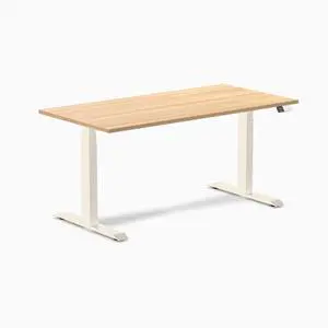 Desky Dual Laminate Sit Stand Desk - Sublime Teak / 59.1 x 29.5 inches / Wheat Desky Dual Laminate Sit Stand Desk - Sublime Teak / 59.1 x 29.5 inches / Wheat