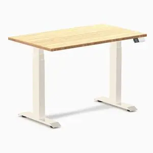 Desky Dual Mini Bamboo Sit Stand Desk - Bamboo / 40 x 24 inches / Wheat Desky Dual Mini Bamboo Sit Stand Desk - Bamboo / 40 x 24 inches / Wheat